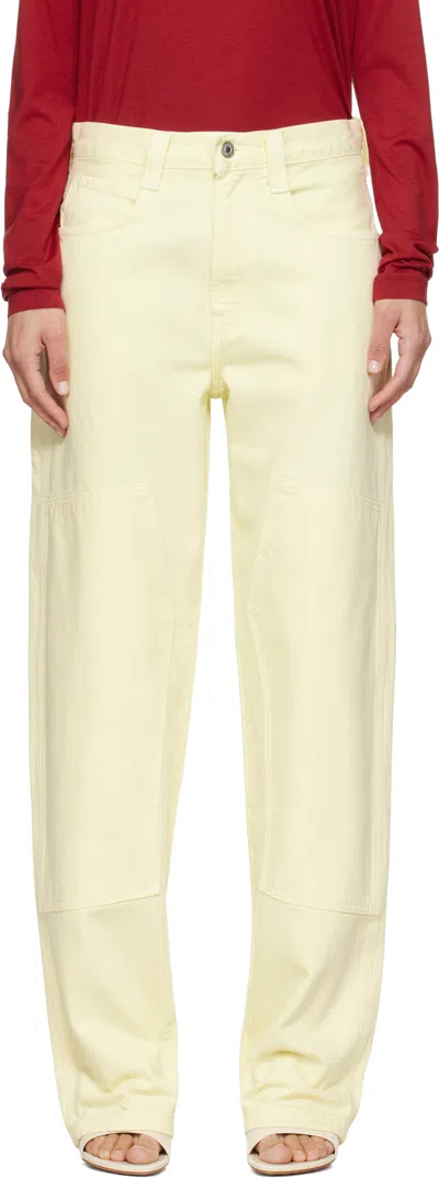 Agolde Yellow Laria Pierced Jeans