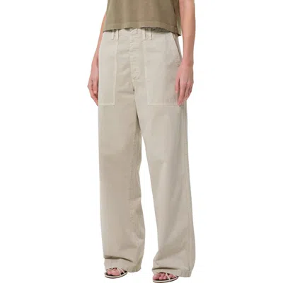 Agolde Yuna Utility Wide Leg Pant In Pumice In Multi