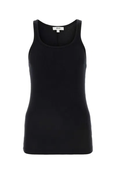 Agolde Black Stretch Modal Blend Zane Tank Top