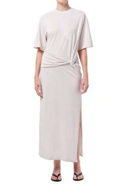 Agolde Zanna Twisted Maxi Dress In White