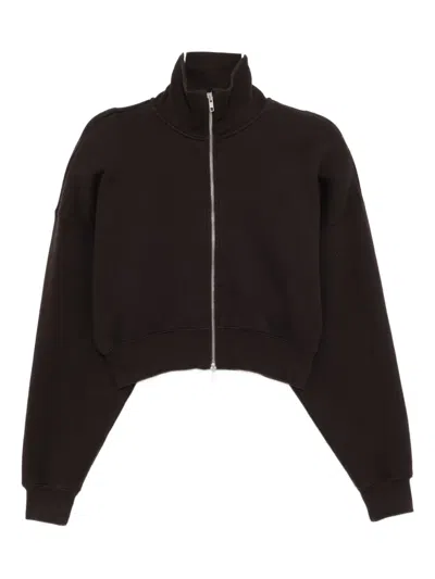 Agolde Zip-fastening Jacket In Brown