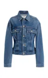 Agolde Zyla Cinch Denim Jacket In Medium Wash