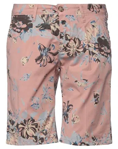 Ago.ra.lo Ago. Ra. Lo. Man Shorts & Bermuda Shorts Antique Rose Size 30 Cotton, Elastane In Pink