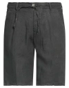 Ago.ra.lo Ago. Ra. Lo. Man Shorts & Bermuda Shorts Lead Size 30 Linen In Grey