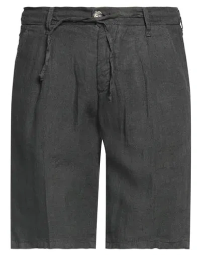 Ago.ra.lo Ago. Ra. Lo. Man Shorts & Bermuda Shorts Lead Size 30 Linen In Gray
