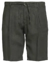 Ago.ra.lo Ago. Ra. Lo. Man Shorts & Bermuda Shorts Military Green Size 38 Linen