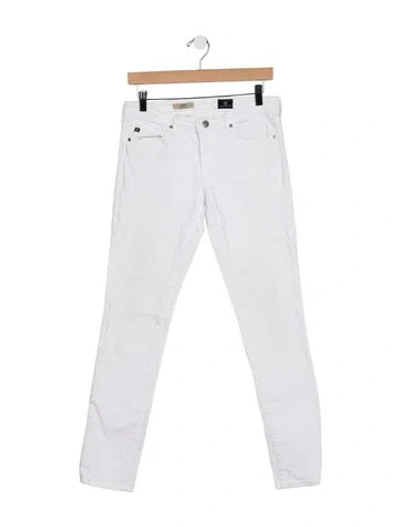 Pre-owned Agr Mid-rise Skinny Leg Jeans In Blue