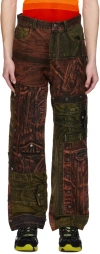 Agr Orange Straight Leg Denim Jeans In Orange