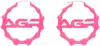Agr Pink Hatton Labs Edition Safety Earrings In Pink
