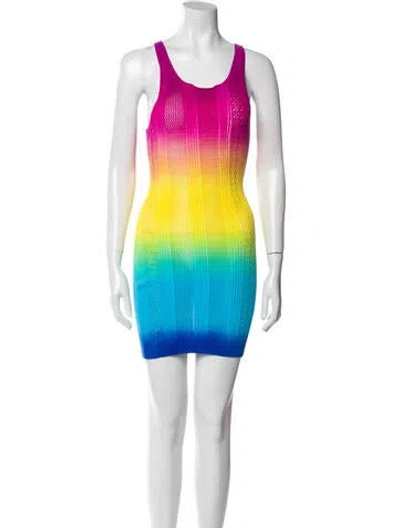 Pre-owned Agr Printed Mini Dress W/ Tags In Multi