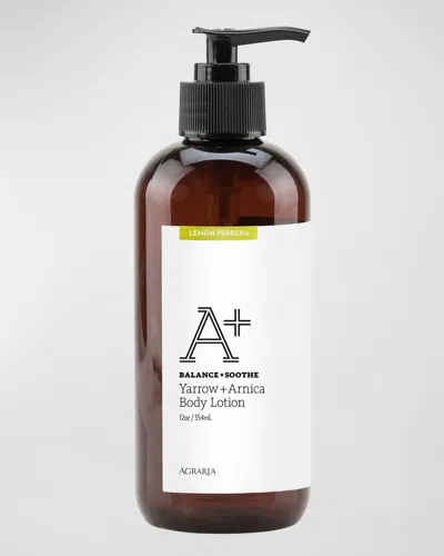 Agraria 12 Oz. Lemon Verbena A+ Yarrow + Arnica Body Lotion