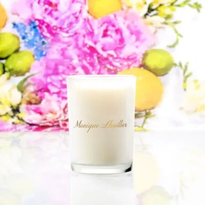 Agraria Monique Lhuillier Citrus Lily Scented Designer Candle In White