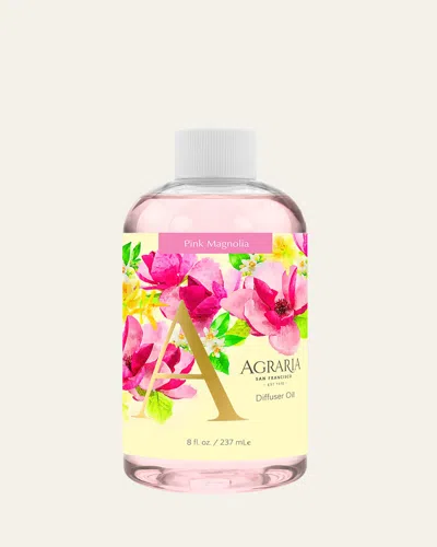 Agraria Pink Magnolia Diffuser Refill, 8 Oz. In Transparent