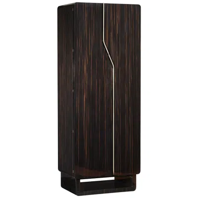Pre-owned Agresti Arco Rutenio Contemporary Armored Jewelry Armoire Safe In Ebony Finish In Black