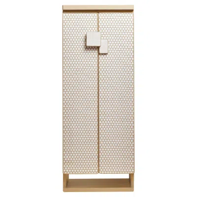 Pre-owned Agresti Armoire Gold Threaded Leather