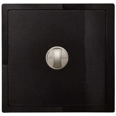 Pre-owned Agresti Carbon Fiber Contemporary Armored Jewel Safe Polished Carbon Front In Brown