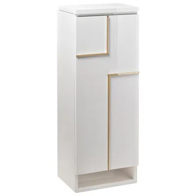 Pre-owned Agresti Contemporary Armored Jewelry Armoire Safe In White Maple Gioia Artico