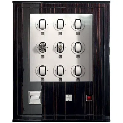 Pre-owned Agresti Forziere Delle Ore Contemporary Armored Chest Safe With Watch Winders In Brown