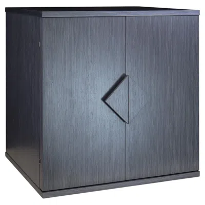 Pre-owned Agresti Forziere Rovere Contemporary Chest Safe In Grey Oak By Agrest In Gray