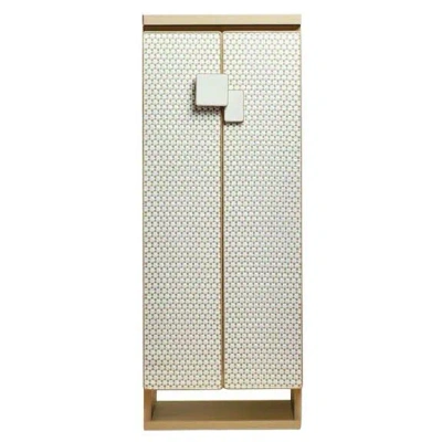 Pre-owned Agresti Gioia Intreccio Contemporary Armored Jewelry Armoire Safe In Brown