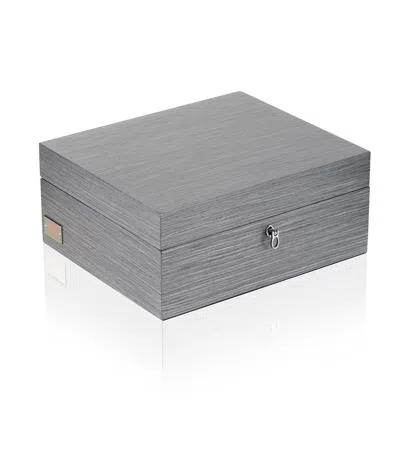 Pre-owned Agresti Il Confanetto Rosso Matte Jewel Box In Smoke Grey Oak In Gray