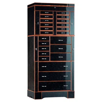 Pre-owned Agresti Il Grande Scrigno Shiny Black Armoire