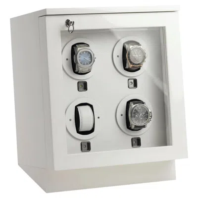 Pre-owned Agresti Il Passatempo White Chest With Four Watch Winders