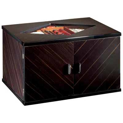 Pre-owned Agresti Multigame Set In Black Polished Ebony Notte Di Giochi