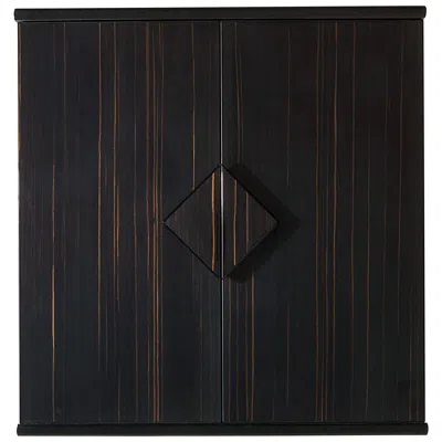 Pre-owned Agresti Nero Forziere Black Armoured Chest With 6 Drawers