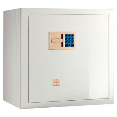 Pre-owned Agresti Segreto Bianco White Contemporary Armored Jewelry Case Safe