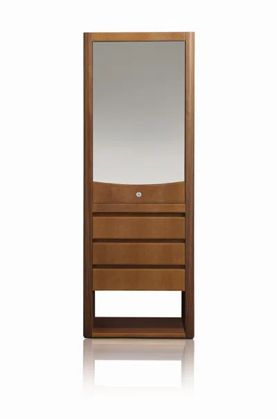 Pre-owned Agresti Smart Identity Noce Armoire With 6 Watch Winders In Brown