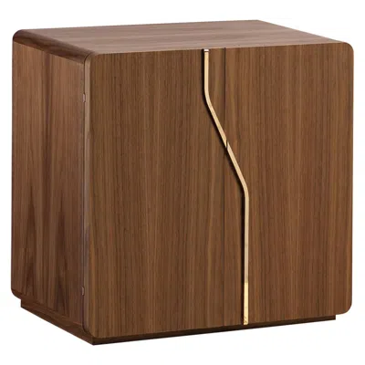 Pre-owned Agresti Walnut Matte Chest In Brown