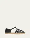 Ags X Castaner X Castaner Espadrille Fisherman Sandals In Negro