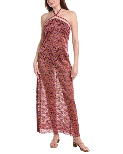 Agua Bendita 2pc Sari Skirt Set In Brown