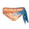 Agua Bendita Adjustable Tie Side Bikini Bottom With Belt In Multi