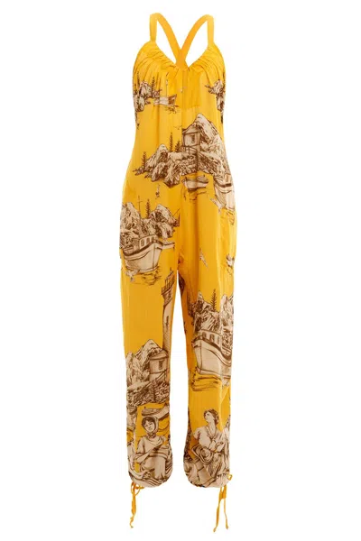 Agua Bendita Africa Jambo Jumpsuit In Yellow