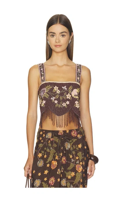 Agua Bendita Aida Crop-top In Multi