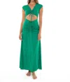 Agua Bendita Ailana Tile Dress In Green In Green