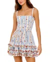 Agua Bendita Alamy Citrus Tiered Cover-up Dress In Multi