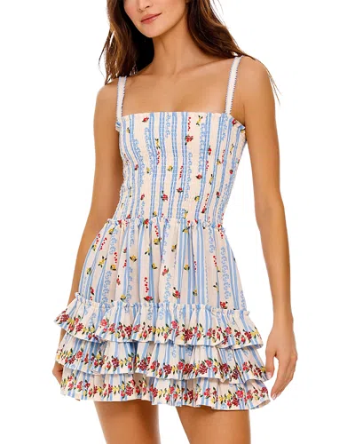 Agua Bendita Alamy Citrus Tiered Cover-up Dress In Multi