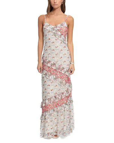 Agua Bendita Alana Cherish Ruffled Dress In Multi