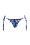 Agua Bendita Alegria Azure Bikini Bottom In Blue