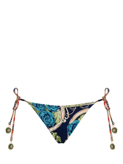 Agua Bendita Alegria Bikini Bottom In Blue