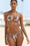 Agua Bendita Alegria Embroidered Ruffle Tie Bikini Bottoms In Multi
