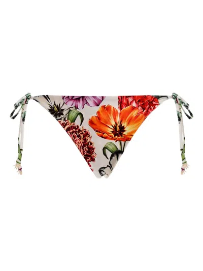 Agua Bendita Alegria Floral-print Bikini Bottom In Multi