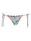 Agua Bendita Alegria Sereia Bikini Bottoms In Blue