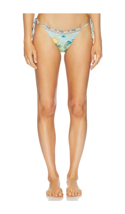 Agua Bendita Alegria Solstice Bikini Bottom In Blue