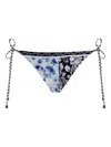 Agua Bendita Alegria Tie-side Bikini Bottoms In Blue