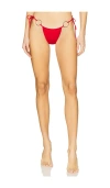 Agua Bendita Alexis Thorn Solids Bikini Bottoms In Red