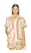 Agua Bendita Fiore Ali Shirt Multicolor In White